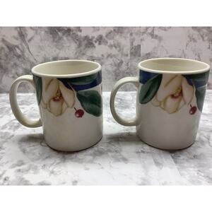 Citation Savannah Grove Collection Stoneware Coffee Mug - Set of Two -